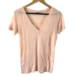 Victoria Secret Tee Shirt Pink Women Size Medium Pink Logo Short Sleeves